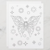 バタフライカラー紙おもしろい (正面/裏面)