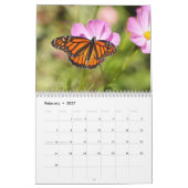 バタフライカレンダー カレンダー (2月 2027)
