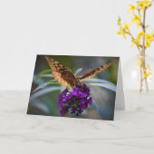 バタフライカード カード (黄色い花)