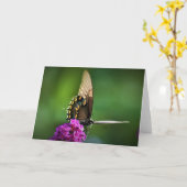 バタフライカード カード (黄色い花)