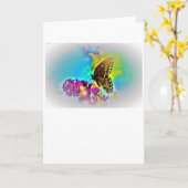 バタフライカード カード (黄色い花)