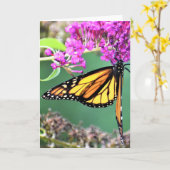 バタフライカード カード (黄色い花)