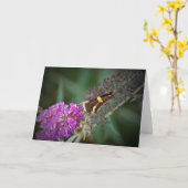 バタフライカード カード (黄色い花)