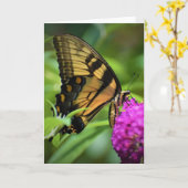 バタフライカード カード (黄色い花)