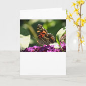 バタフライカード カード (黄色い花)