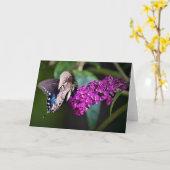 バタフライカード カード (黄色い花)