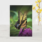 バタフライカード カード (黄色い花)