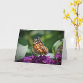 バタフライカード カード (黄色い花)