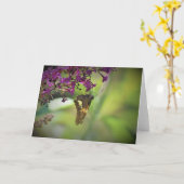 バタフライカード カード (黄色い花)