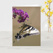 バタフライカード カード (黄色い花)