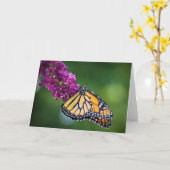 バタフライカード カード (黄色い花)