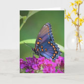 バタフライカード カード (黄色い花)