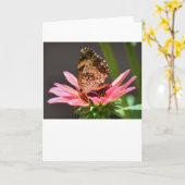 バタフライカード カード (黄色い花)