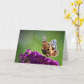 バタフライカード カード (黄色い花)