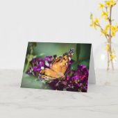 バタフライカード カード (黄色い花)