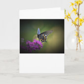 バタフライカード カード (黄色い花)