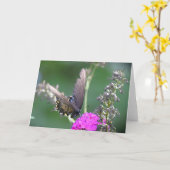 バタフライカード カード (黄色い花)