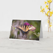 バタフライカード カード (黄色い花)