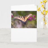 バタフライカード カード (黄色い花)
