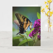 バタフライカード カード (黄色い花)