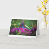 バタフライカード カード (黄色い花)