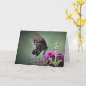 バタフライカード カード (黄色い花)
