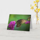 バタフライカード カード (黄色い花)