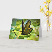 バタフライカード カード (黄色い花)