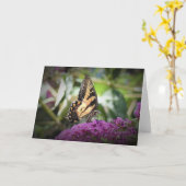 バタフライカード カード (黄色い花)