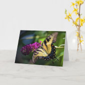 バタフライカード カード (黄色い花)