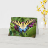 バタフライカード カード (黄色い花)