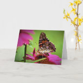 バタフライカード カード (黄色い花)