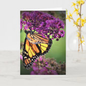 バタフライカード カード (黄色い花)