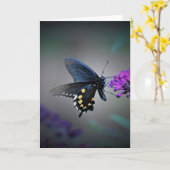 バタフライカード カード (黄色い花)