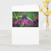 バタフライカード カード (黄色い花)