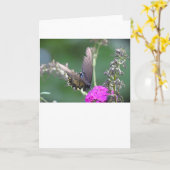 バタフライカード カード (黄色い花)