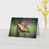 バタフライカード カード (黄色い花)
