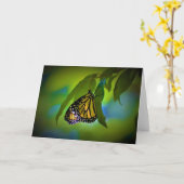 バタフライカード カード (黄色い花)