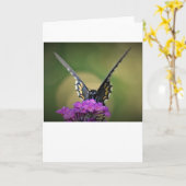 バタフライカード カード (黄色い花)