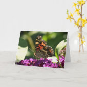 バタフライカード カード (黄色い花)