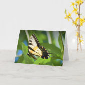 バタフライカード カード (黄色い花)