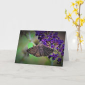 バタフライカード カード (黄色い花)