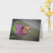 バタフライカード カード (黄色い花)