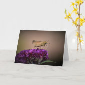 バタフライカード カード (黄色い花)