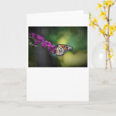 バタフライカード カード (黄色い花)