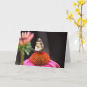 バタフライカード カード (黄色い花)