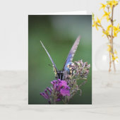 バタフライカード カード (黄色い花)