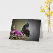 バタフライカード カード (黄色い花)