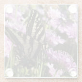 バタフライガラスのコースター ガラスコースター (裏面)