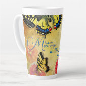 バタフライガーデンことわざトールラテマグ カフェラテマグ (左アングル)